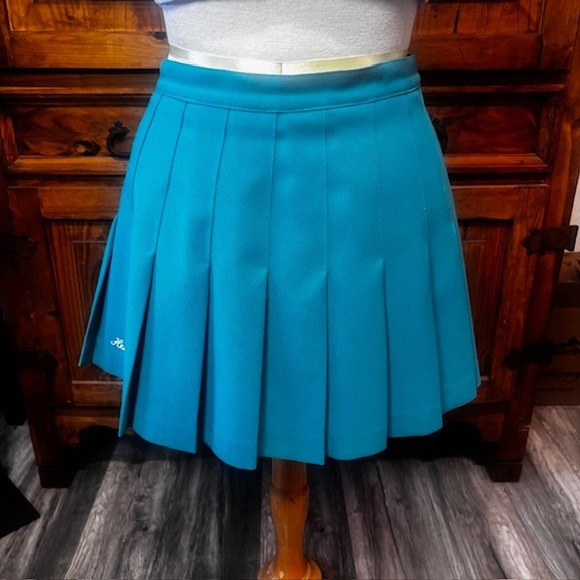 Head Dresses & Skirts - Vintage Head Sportswear Teal Blue Pleated Tennis Skirt Retro Athletic Mini Sz 12